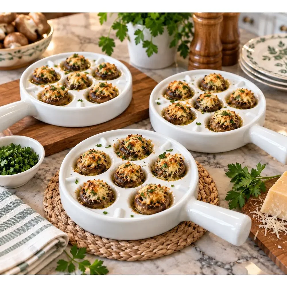 BIA Cordon Bleu Escargot Snail Bakers White Set of 3